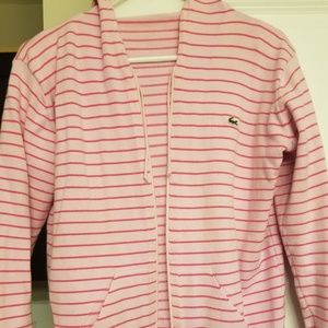 Lacoste pink hoodie